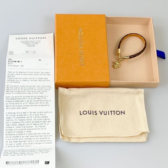 NIB Authentic Louis Vuitton Vivienne bracelet Size 17cm - Picture 7 of 10